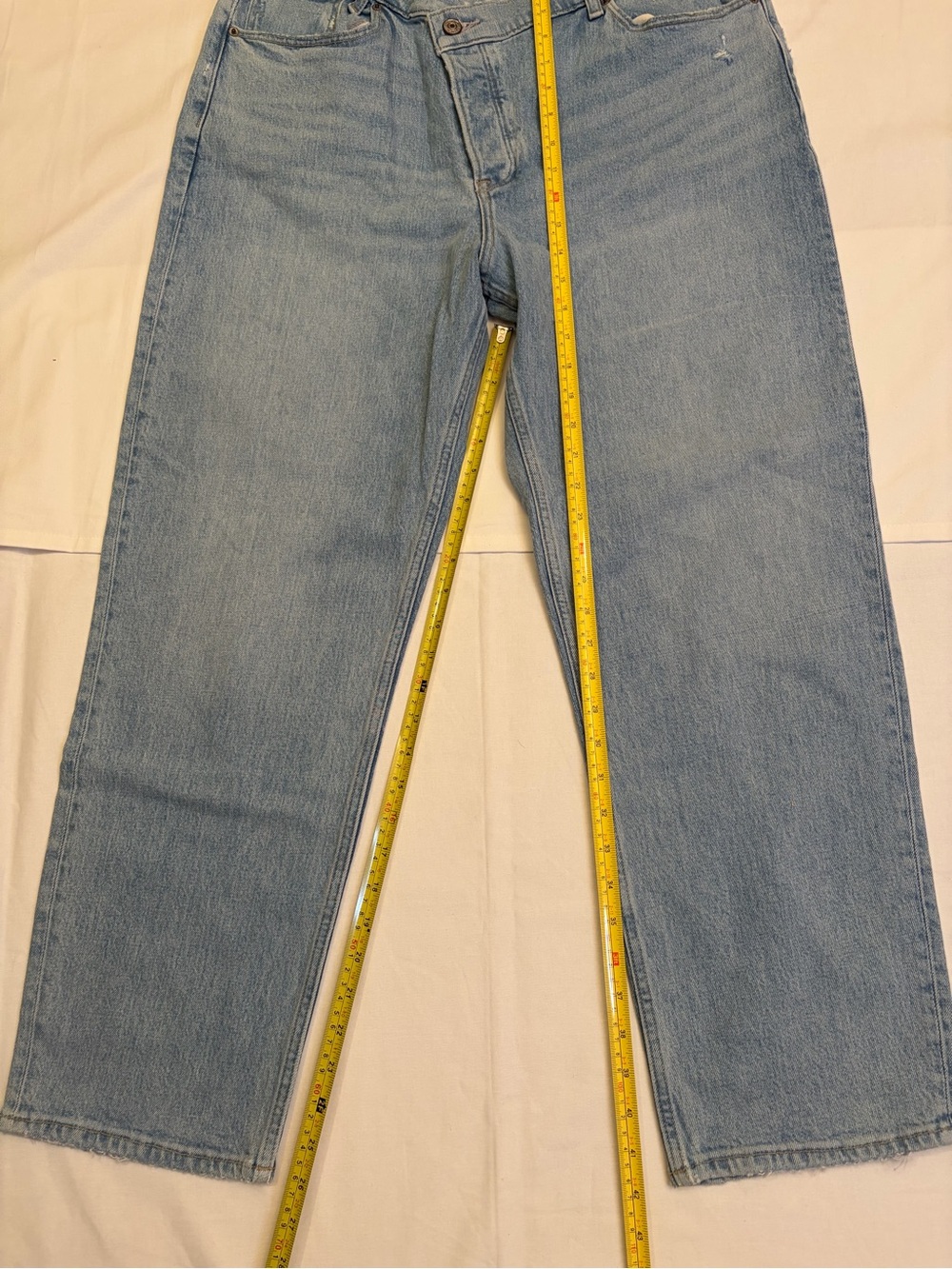 NWT Abercrombie & Fitch The Dad High Rise Jeans – Size 32 Short (14S) - Picture 7 of 9